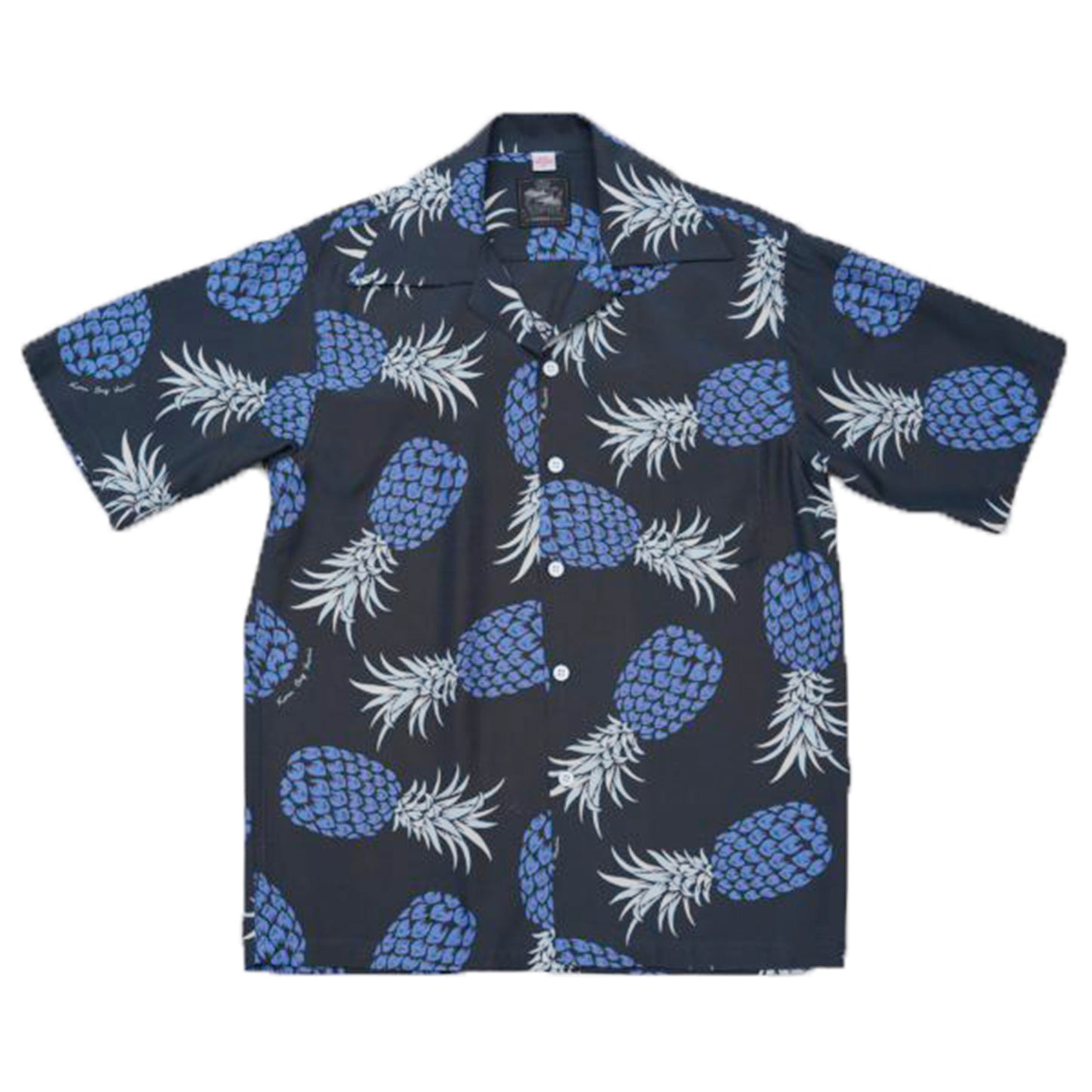 Kona Bay Hawaii Pineapple Aloha Shirt (パイナップルアロハシャツ)【BK-RA2501】