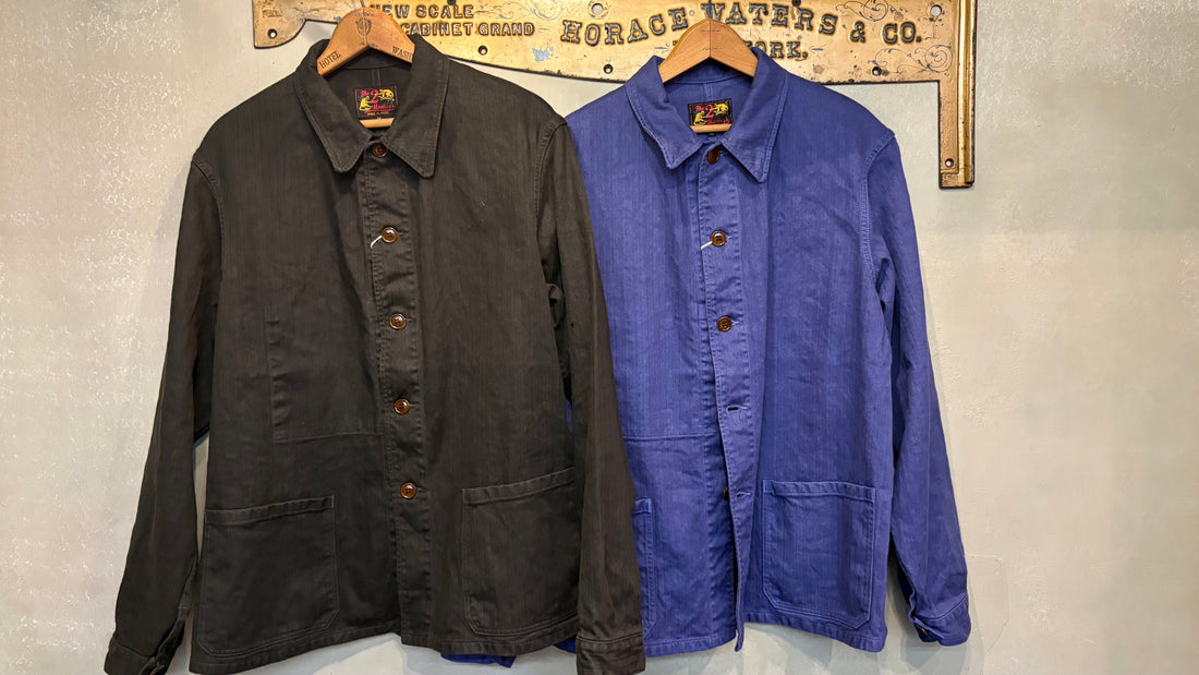 フランスらしい風合いのチョアジャケットを再現、Linen / Cotton Chore Jacket　～Flagship Store～