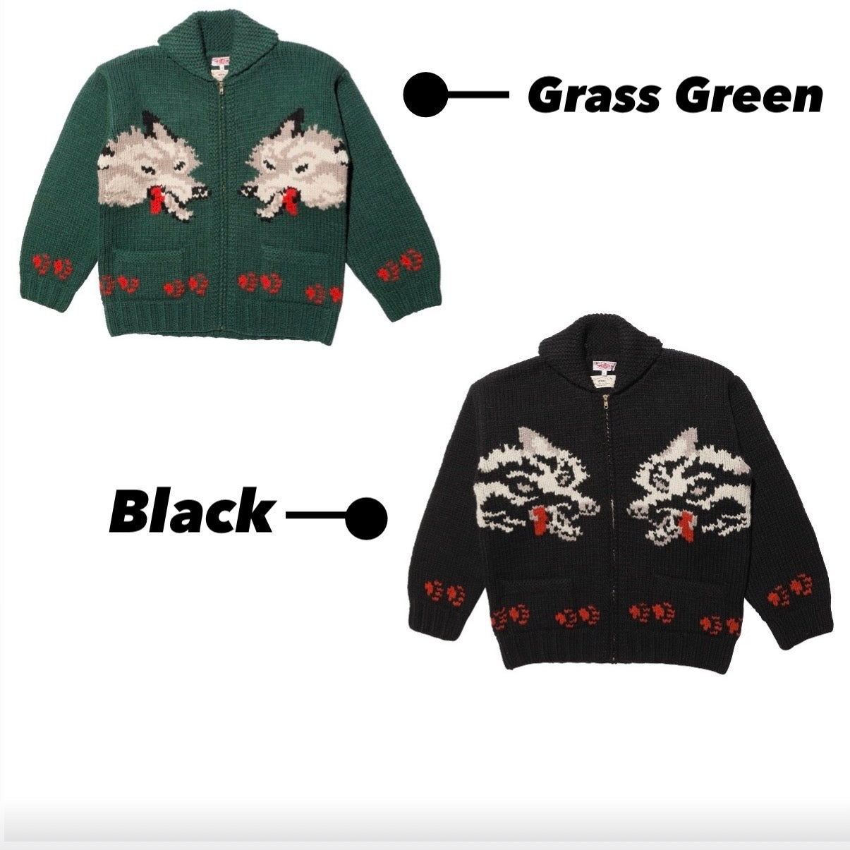 【Coming Soon】Cowichan Style Sweater WOLF【JP23806】