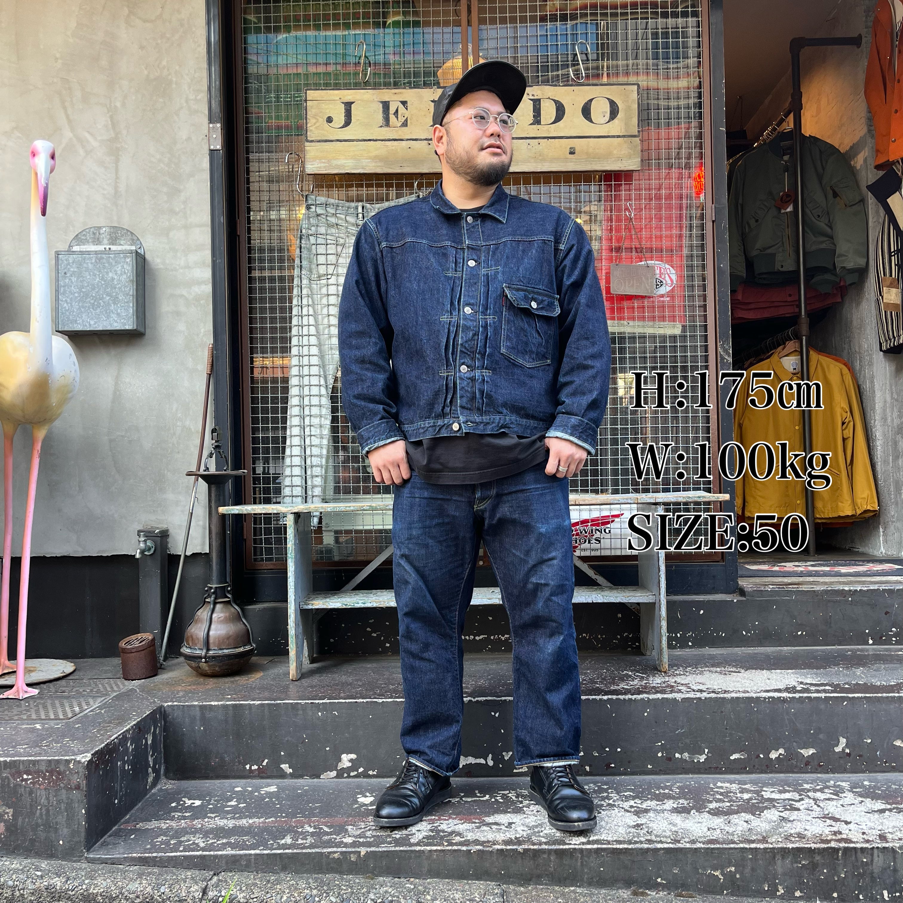 【新品同様】JELADO 407EXX Denim JKT サイズ(50) JELADO Age of Longing Black Tag 407EXX Denim JKT Big Size(50