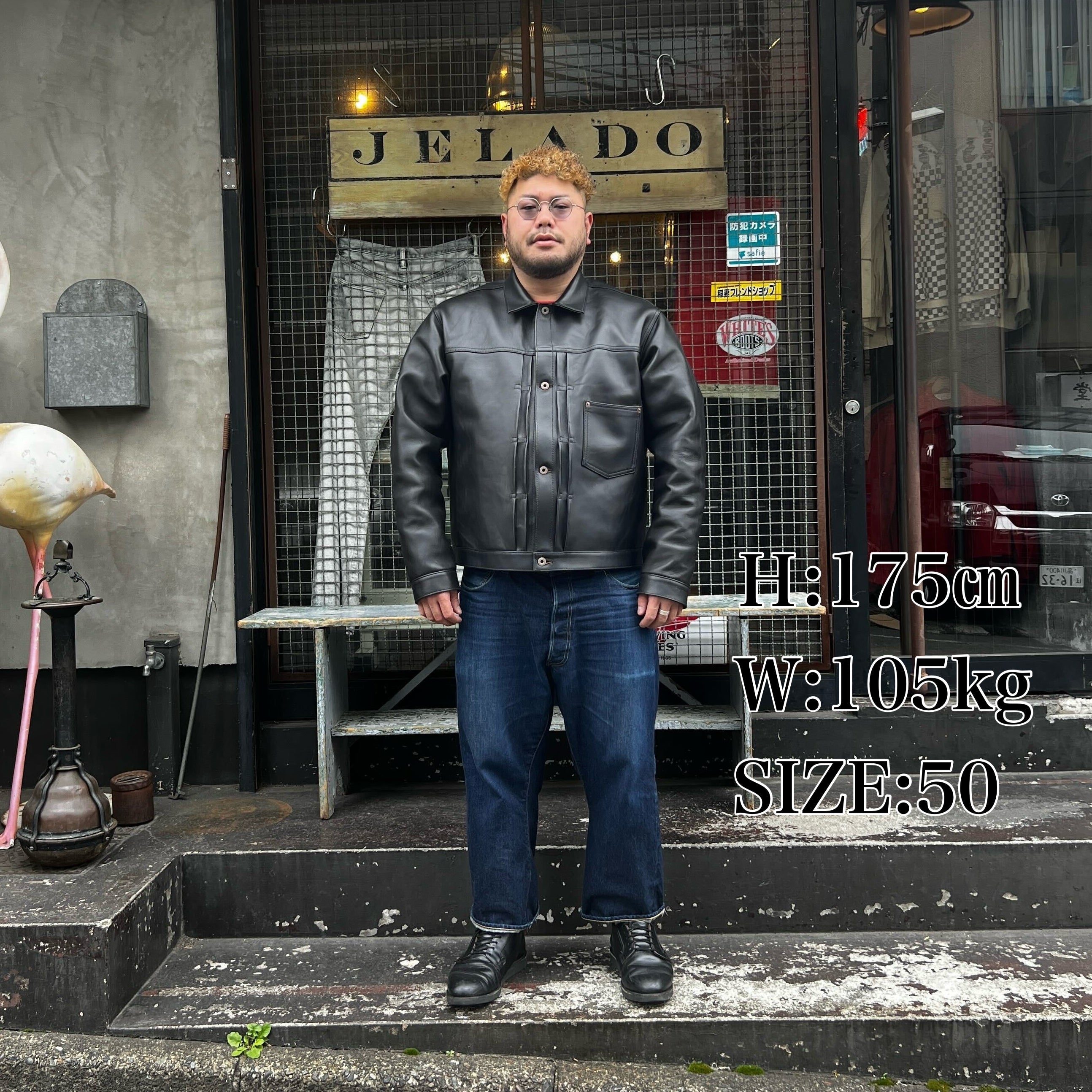 Coming Soon】JELADO 44Leather Jacket Horse hide Semi-aniline