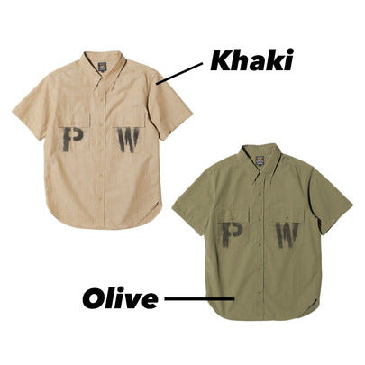 S/S Officer Shirt PW Stencil Custom【CT21114B】