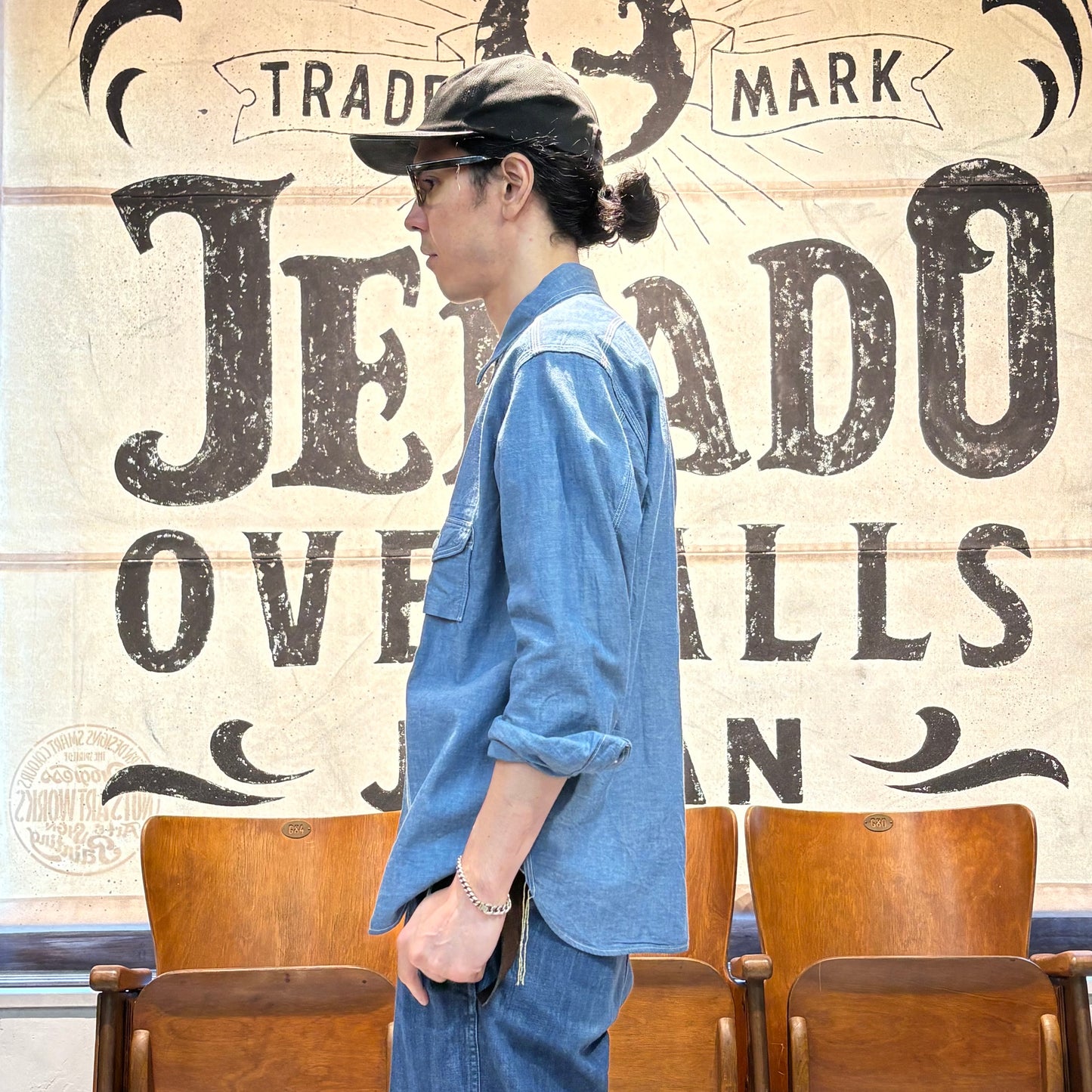 JELADO Smoker Shirt Indigo Chambray【JP94122】