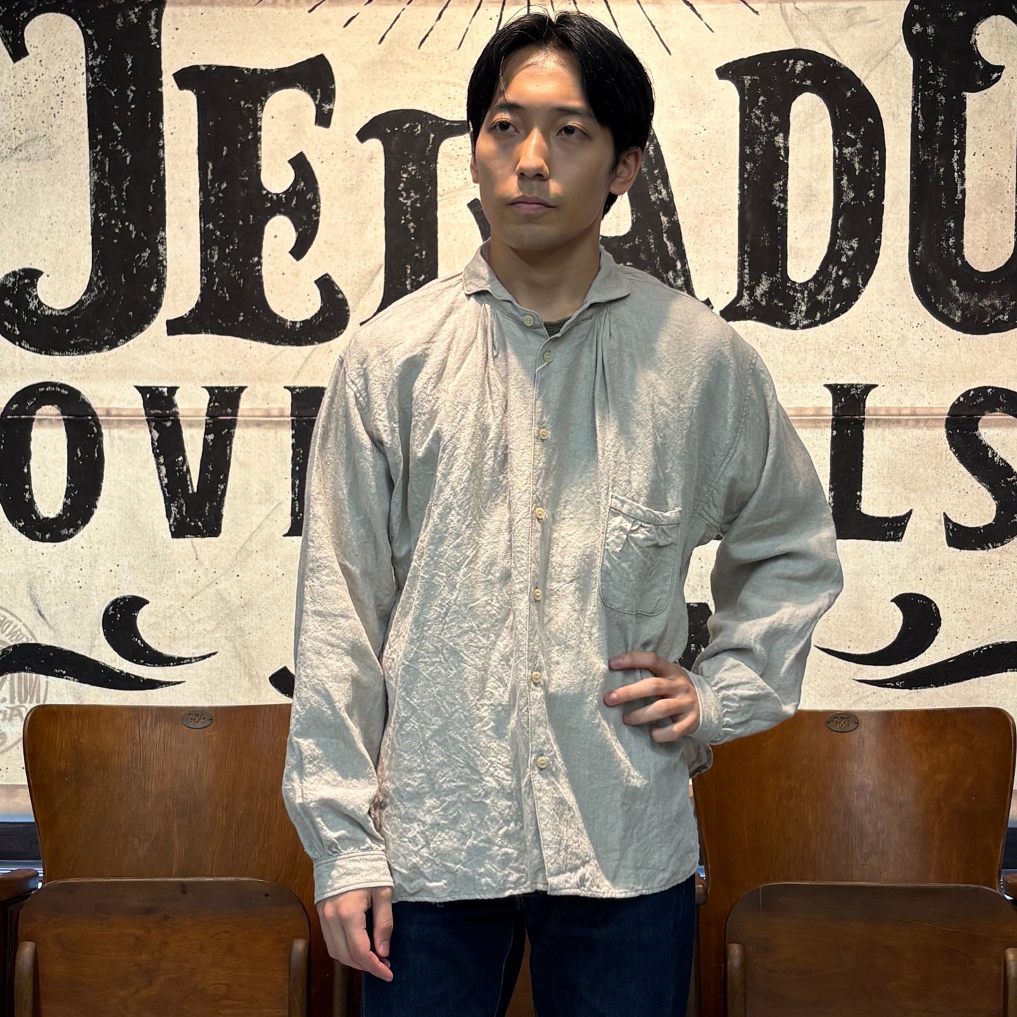 The 2 Monkeys Linen Cambrai Shirt【TM21160】