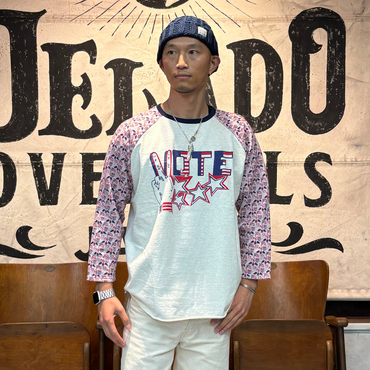 Raglan Tee VOTE Print [AB23212]