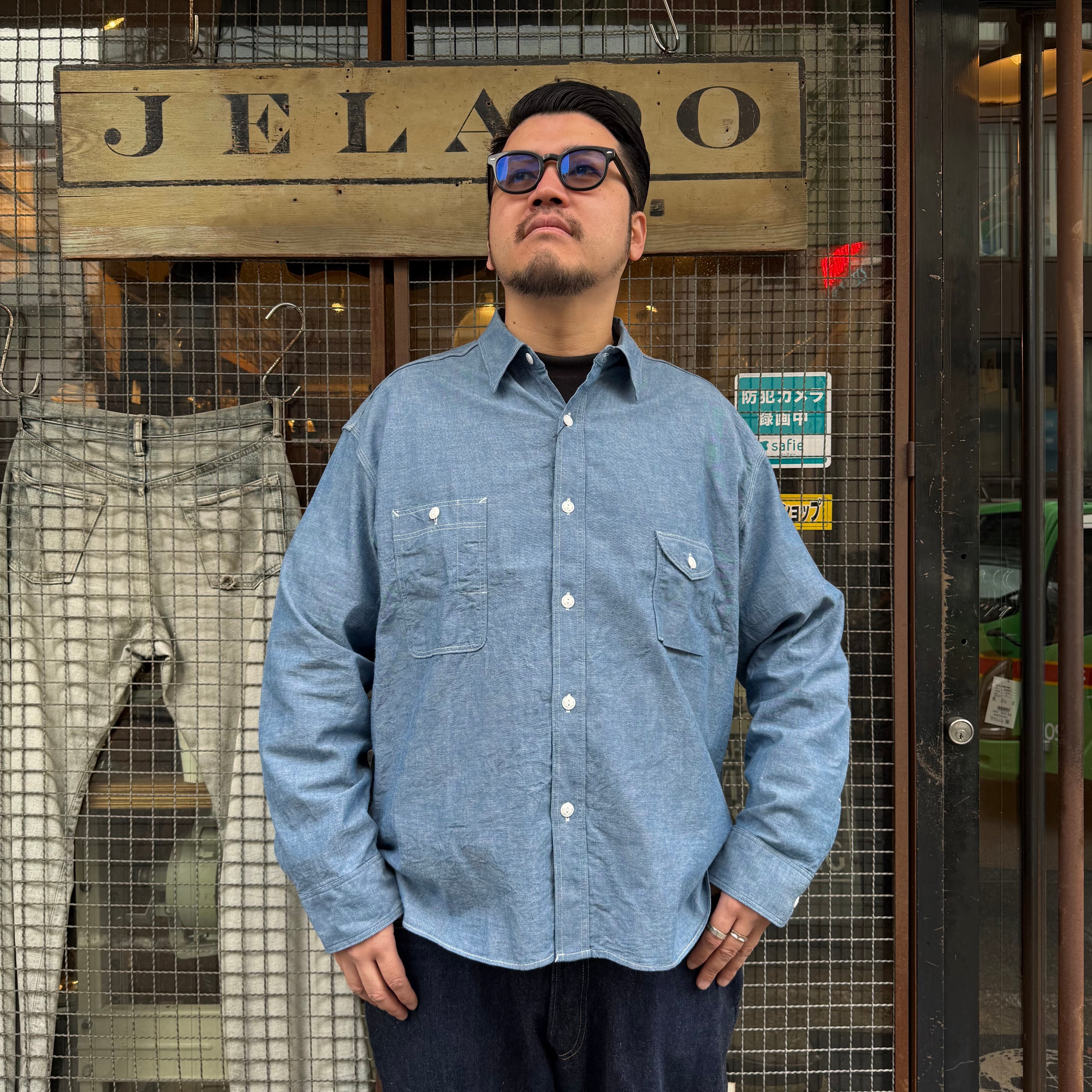 【美品】JELADO Smoker Shirt IndigoChambray JELADO Smoker Shirt Indigo Chambray【JP94122】