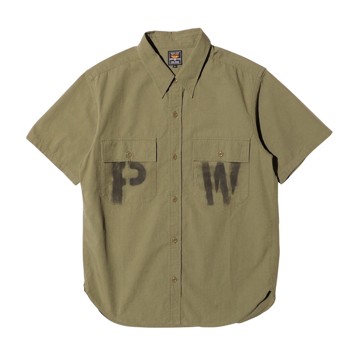 S/S Officer Shirt PW Stencil Custom【CT21114B】