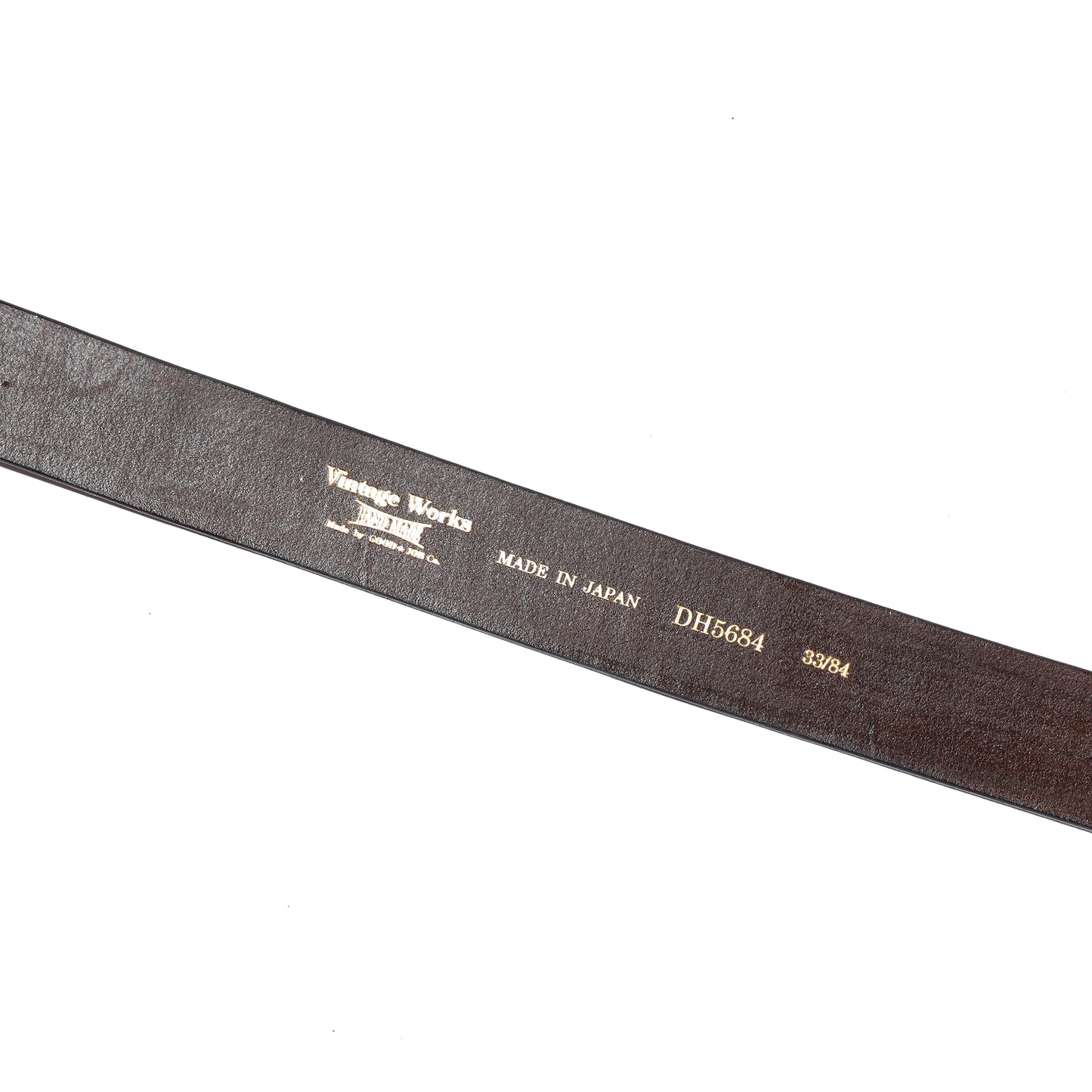 Vintage Works Leather Belt 7Hole ８角バックル【DH5684】