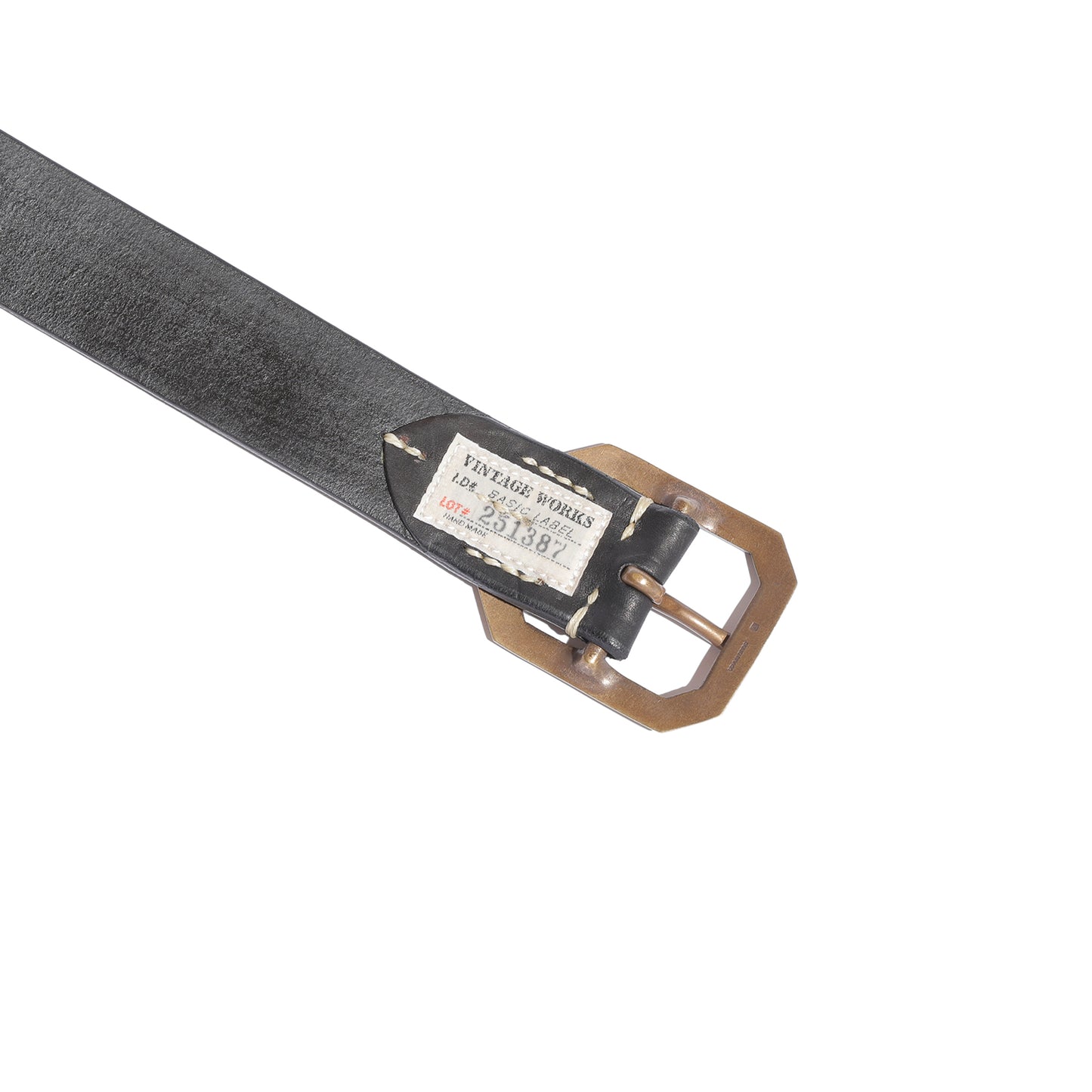 Vintage Works Leather Belt 7Hole ８角バックル【DH5684】