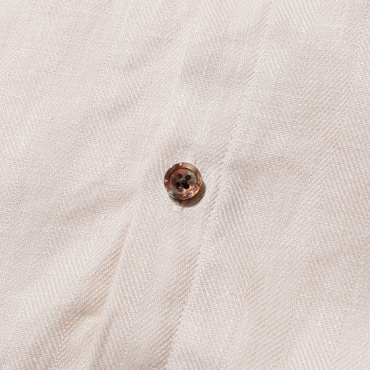 The 2 Monkeys Herringbone Linen Artisan Shirts【TM12142】
