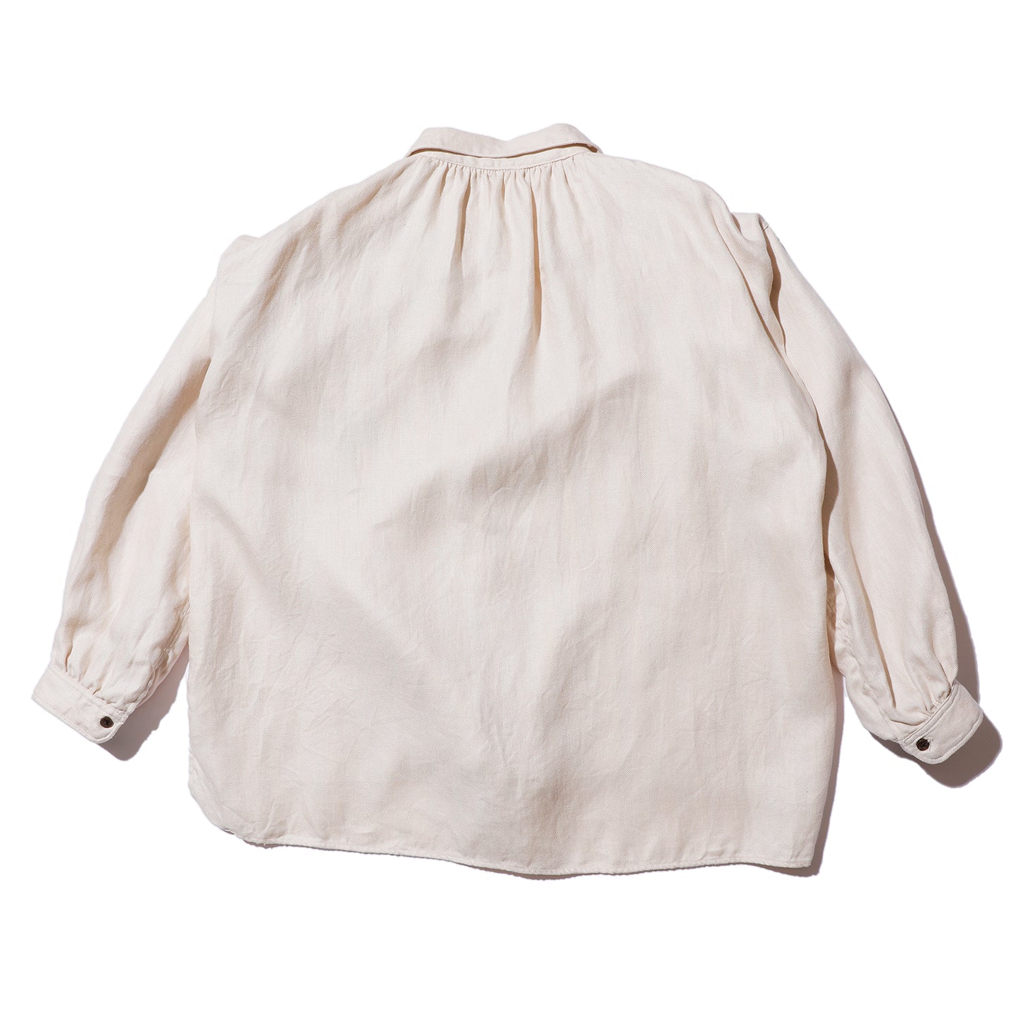 The 2 Monkeys Herringbone Linen Artisan Shirts【TM12142】