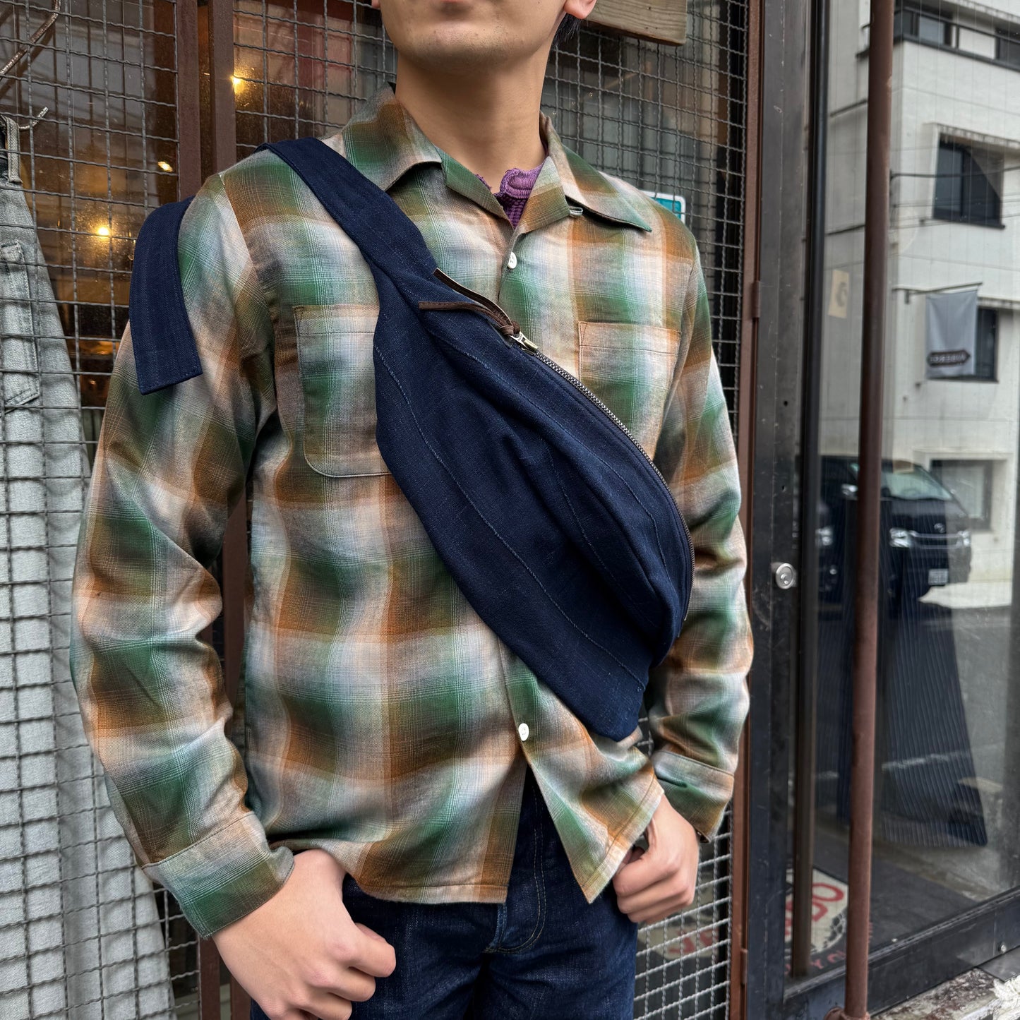 Waist Pouch Vintage African Indigo【JDG01643】