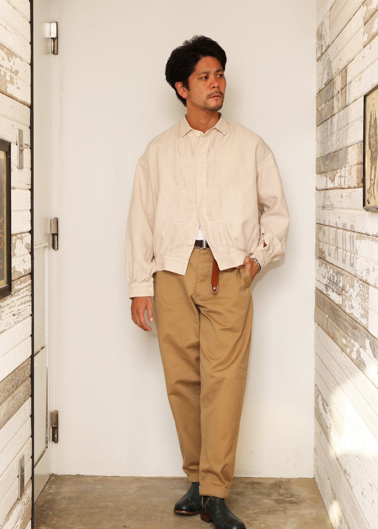 The 2 Monkeys French Work Blouse （フレンチワークブラウス