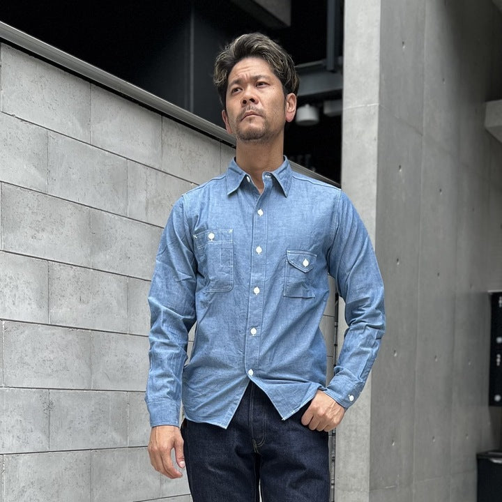 【美品】JELADO Smoker Shirt IndigoChambray JELADO Smoker Shirt Indigo Chambray【JP94122】