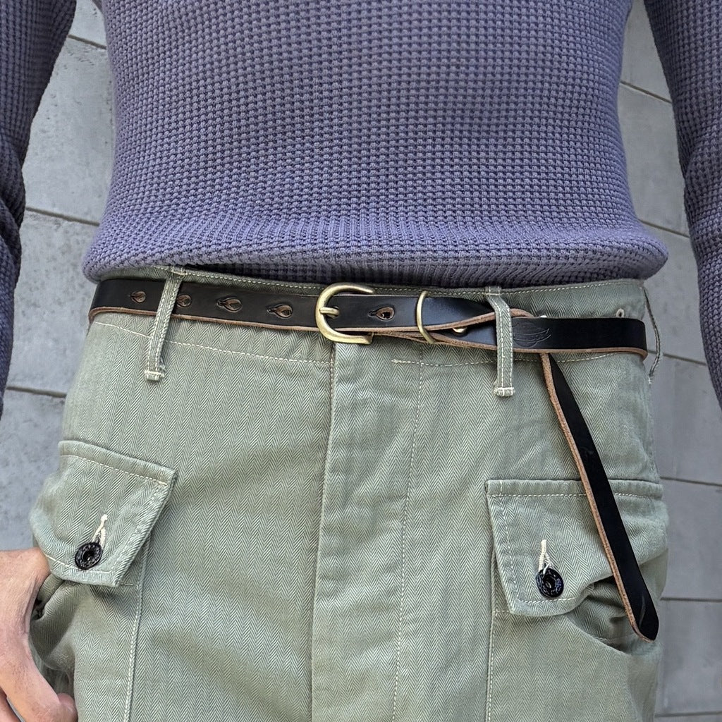 【JDG02648】JELADO×BUTTON WORKS D-Buckle16mmHorweenCXL(Cromxcel®)LeatherBelt