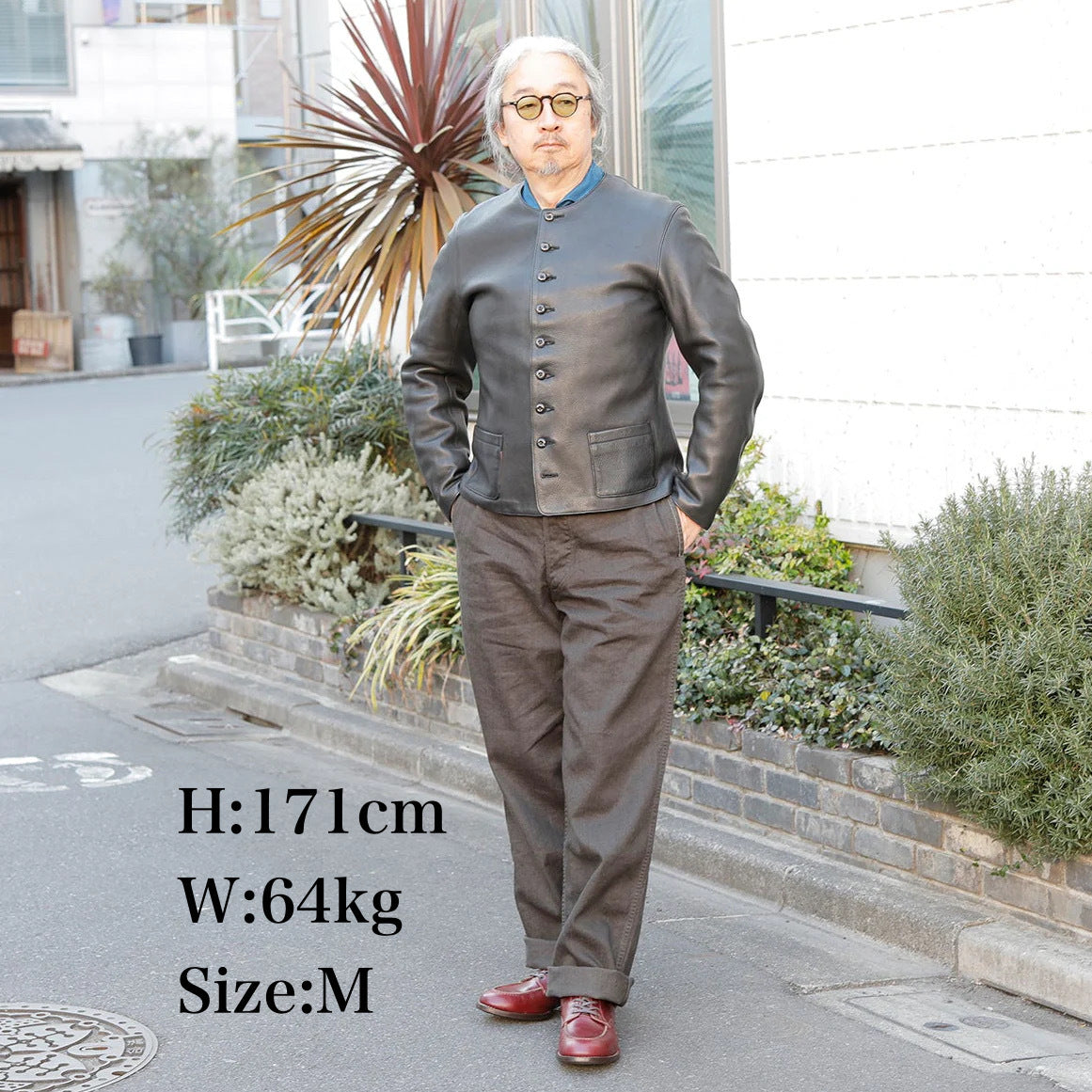【Coming Soon 】Round-neck Leather Waistcoat【TM03430】