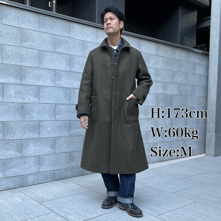 と*と様 over coat トレンチコート The 2 Monkeys Long-A Wool Over Coat【TM03434】 – JELADO