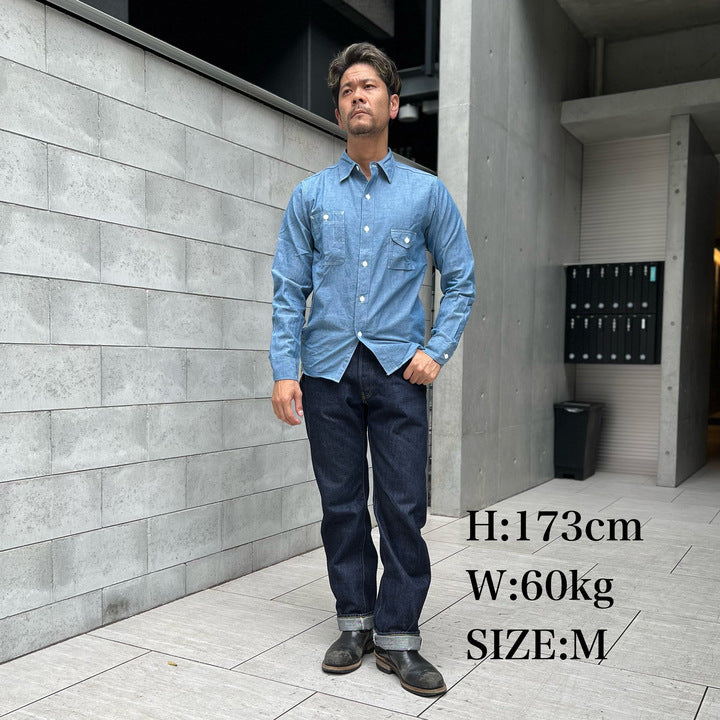 【美品】JELADO Smoker Shirt IndigoChambray JELADO Smoker Shirt Indigo Chambray【JP94122】