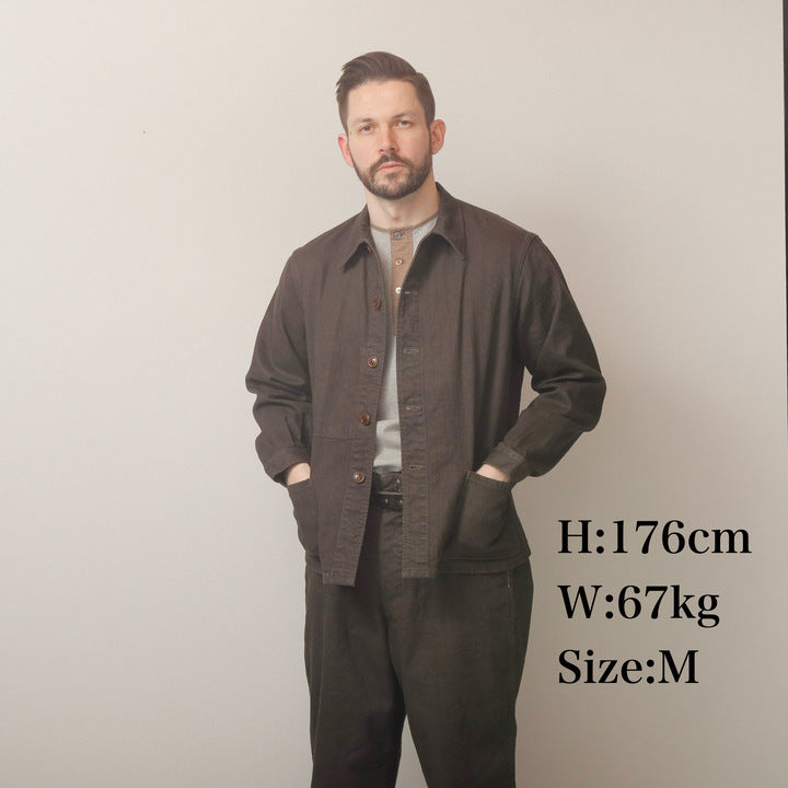 【Coming Soon】Linen / Cotton Chore Jacket【TM23420】